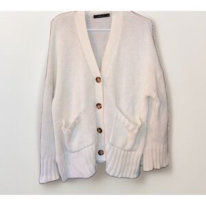 Grannycore Cozy Mr Rogers Button Knit Cardigan Size Small Oversized Cabincore